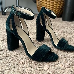 Botkier green velvet heels